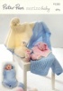 Knitting Pattern - Peter Pan 1265 - 4Ply - Swaddle Blanket, Comforters and Bunny Slippers